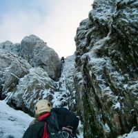 Topping out - P2 Sinister Left Hand. (Colin Maddison)