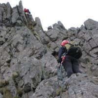 Cyfrwy Arête, Moving Together (James Richardson)
