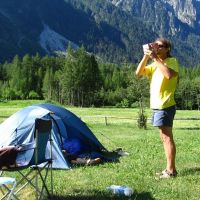 Duncan having a break from persuding Vicky to climb with a red wine hangover (James Richardson)