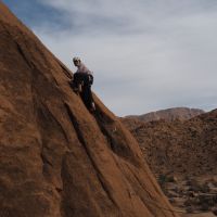 Emma Jarvis leading Krummelkante (Aladdin) on Tazka South Dome (Andy Stratford)