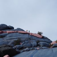 Andy and Emma on the pink traverse! (Jo Stratford)