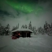 One of the huts
